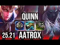 QUINN vs AATROX TOP EUW Master 25 21