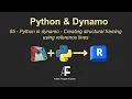 05-Python in dynamo Creating structural framing using reference line
