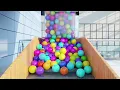 Balls on escalator 3.0 - Marble run animation