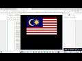flag of Malaysia Python turtle library Python for beginners