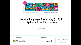 Tutorial Keith Galli - Natural Language Processing NLP in Python