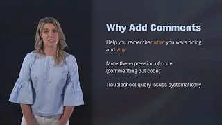 Adding Comments to SQL - SQL for Data Science