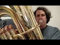 Bb B-flat Major Scale Arpeggio and Thirds for Tuba by Nathaniel Oxford for Band Students