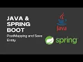 Java Spring Boot PostMapping and Save Entity ep 11
