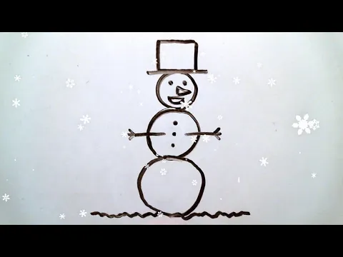 Learn English by Watching and Drawing a Snowman ☃ TPR (Total Physical Response) Comprehensible Input
