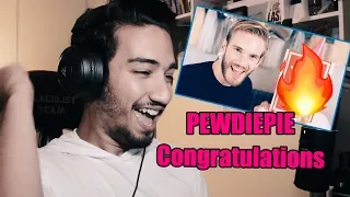 Tunisian boy Reacts to Pewdiepie - Congratulation
