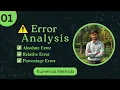 Error Analysis in Bangla Chapter 1 Numerical Methods