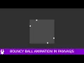 Bouncy Ball Animation on HTML Canvas Using PanvasJS
