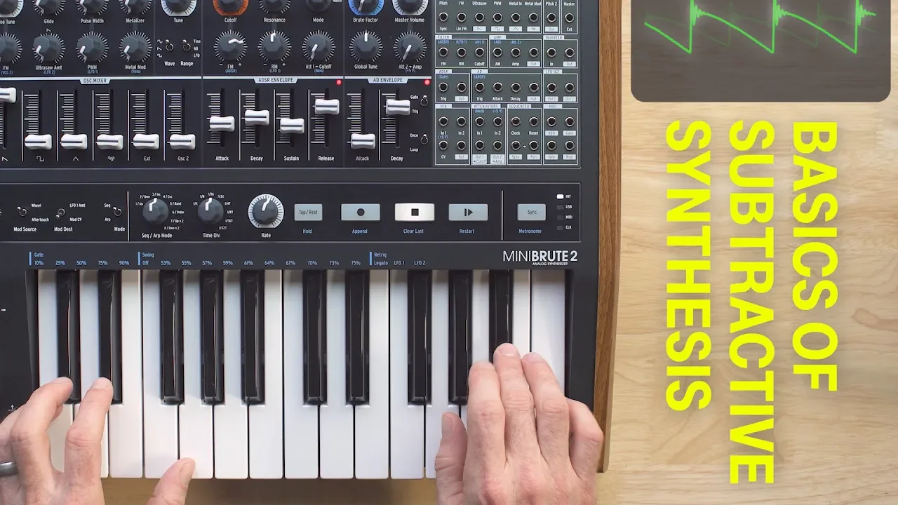Basics of Subtractive Synthesis With the Arturia MiniBrute 2