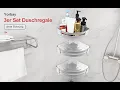 Download Lagu Yorbay Eckregal Duschregal aus Aluminium in silber - so hältst du dein Badezimmer ordentlich