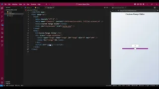 Create a Custom Range Slider with Dynamic Label Positioning HTML CSS JavaScript Tutorial