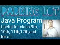 Java Program on Parking Lot