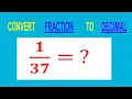 CONVERT FRACTION TO DECIMAL