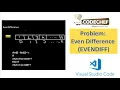 Problem Even Differences CodeChef Competitive Programming Basics