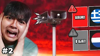 ranking suara peringatan darurat setiap negara di dunia 2