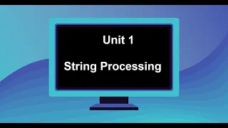 String Processing