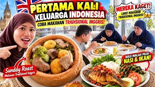PERTAMA KALI KELUARGA INDONESIA COBA MAKANAN TRADISIONAL INGGRIS! BULE MALAH PILIH NASI & IKAN!