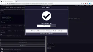 Basic Javascript Return Early Pattern for Functions freeCodeCamp