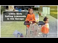 Lemonade sell and garage sell with my little sister
