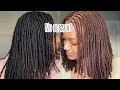 Dyeing My Microlocs Without Bleach Creme of Nature Honey Blonde