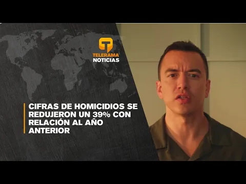 Cifras de homicidios se redujeron un 39% con relación al año anterior