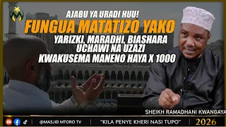 FUNGUA MATATIZO YAKO RIZKI, MARADHI, BIASHARA, UZAZI UCHAWI KWA KUSEMA MANENO HAYA X1000 - KWANGAYA