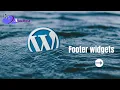WordPress Bangla Tutorials Part-9 How to create footer widget on WordPress