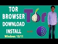 Tor Browser Installation On Windows 11 and 10