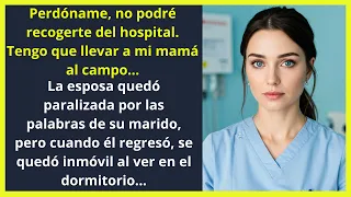 El marido no fue por su esposa al hospital, pero quedó paralizado al ver el dormitorio al volver.