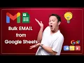 Send Bulk Emails from Google Sheets with One Click Google Apps Script Tutorial - Readymade Code