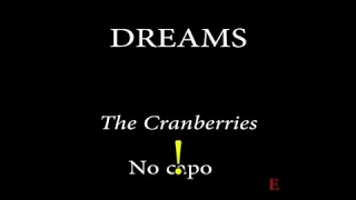 dreams the cranberries easy chords and lyrics 