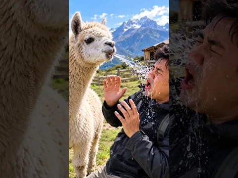 यह जानवर लोगों के मुंह के ऊपर क्यूं थूकता हैं 🤔| #shorts