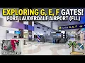 Exploring G E F Gates Fort Lauderdale Airport FLL Terminal Tour Hidden Art