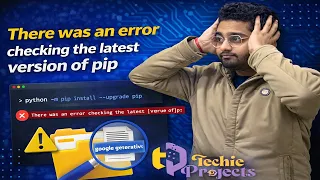 There was an error checking the latest version of pip pip error in python