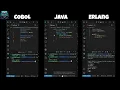 Hello World in COBOL Java and Erlang