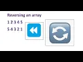 Reversing array elements 1 2 3 4 5 --- 5 4 3 2 1