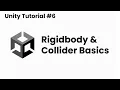 Unity Tutorial - Rigidbody Collider Basics 2D Physics