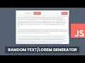 Lorem Ipsum Text Generator Using JavaScript With Bacon Ipsum API