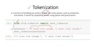What is Tokenization in NLTK