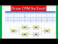 Draw CPM by EXCEL 2026 Dynamic Critical Path Method - Project Management Scheduling Analysis