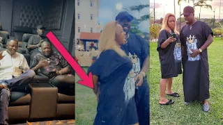 billionaire igbo as obi cubana spotted sp rking wife a s as the host friends inside villa cubana