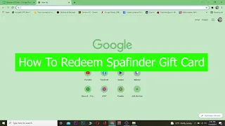 How To Redeem Spafinder Gift Card Online Gift Card Tutorial 2021