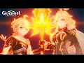 Download Lagu Traveller \u0026 Mavuika vs Gosoythoth (tussenscène) | Genshin Impact