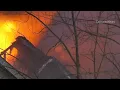 Raging fire burns in Munster Indiana home
