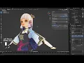 Genshin Impact MMD model in blender
