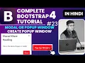 Bootstrap 4 Modal Create PopUp window or Modal in Bootstrap 4 Bootstrap 4 Tutorial in Hindi 23