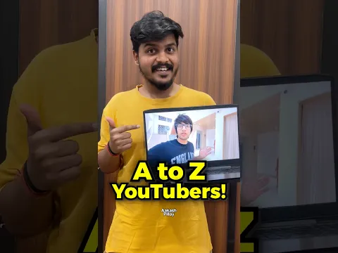 A to Z YouTubers! 😎