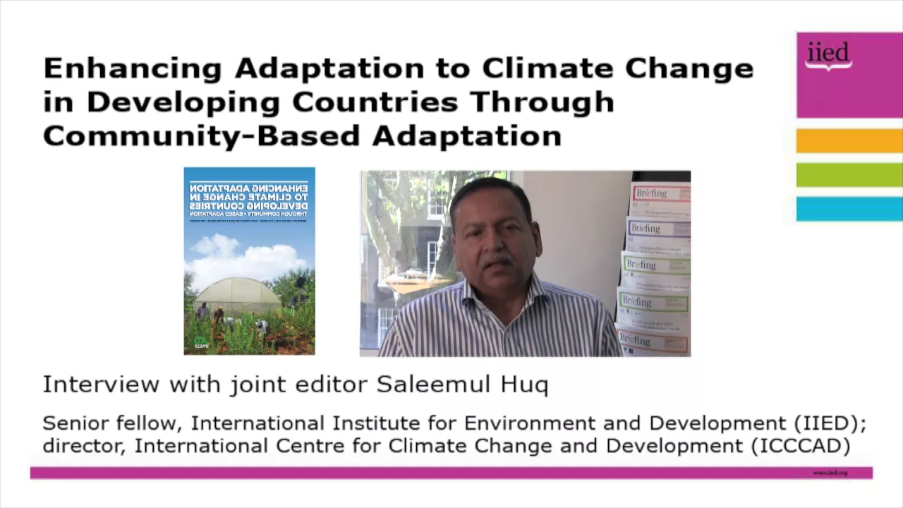 Saleemul Huq: community-based adaptation