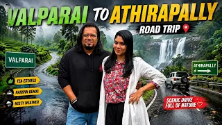 🔥Valparai to athirapilly road trip 🚙Thanjavur couple Reji 💜John #trip #travel #valparai #minivlog 