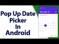 How to Add Date Picker Dialog in Android Studio